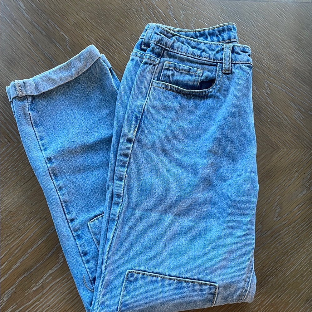 Shein Patchwork Jeans - Picture 3 of 8